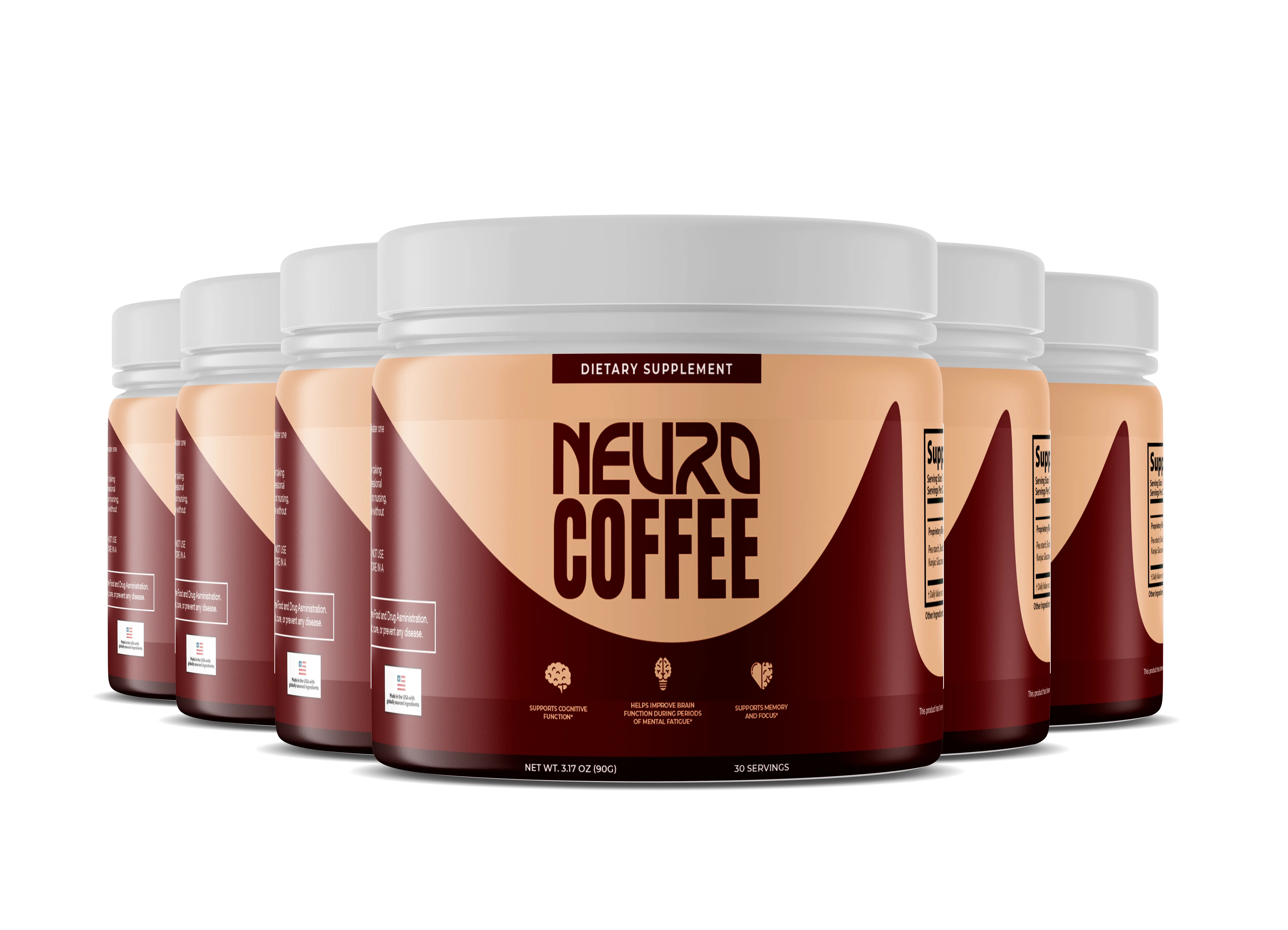 Supply of 6 Bottles of Neuro Coffee